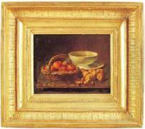 nature Morte Aux Fruits Oil Painting by Alfred Petit