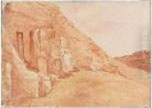 A Folio Of Watercolours Of North Africa Oil Painting by John Louis Petit