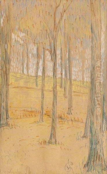 Les Arbres Oil Painting by Hippolyte Petitjean