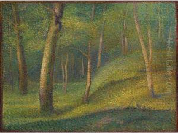 Sous-bois Oil Painting by Hippolyte Petitjean