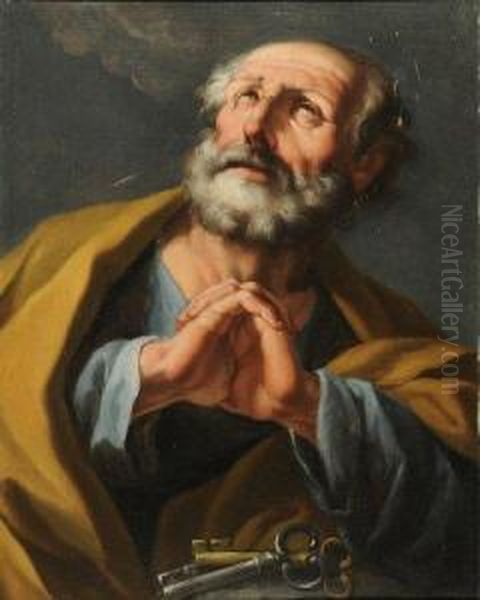 Saint Pierre Oil Painting by Giuseppe Antonio Petrini