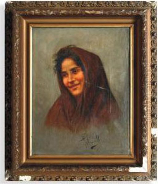 Retrato De Mujer Oil Painting by Arturo Petrocelli