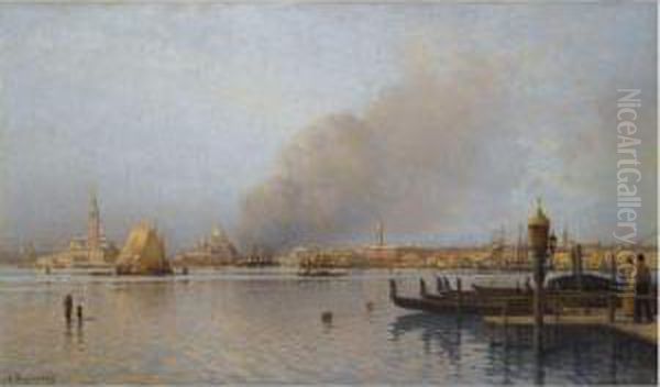 Venice Oil Painting by Alexei Petrovitch Bogoliubov