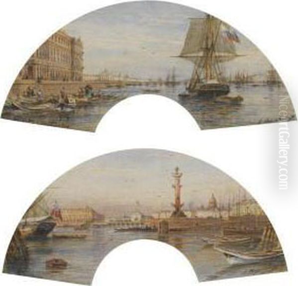 Views Of St. Petersburg Oil Painting by Alexei Petrovitch Bogoliubov