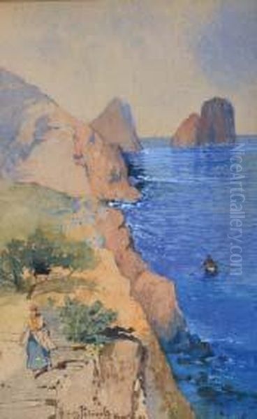 Capri Oil Painting by Salvatore Petruolo