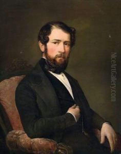 Portrait Des Herrn Joseph Obrist Oil Painting by Theodor Petter