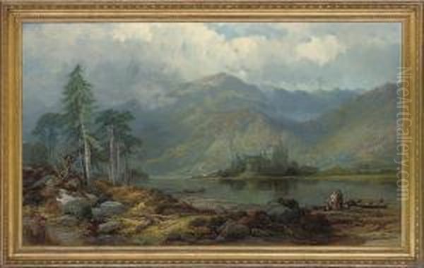 Loch Awe Oil Painting by George W. Pettitt