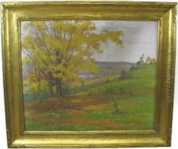 Late Afternoon Inoctober Oil Painting by Frank Charles Peyraud