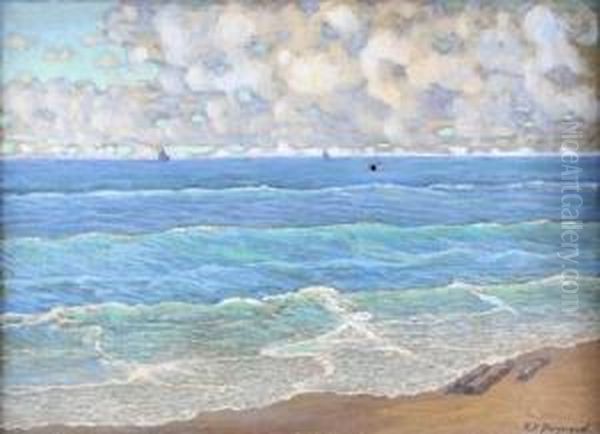 Seascape Oil Painting by Frank Charles Peyraud