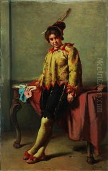 Costume Di Carnevale Oil Painting by Giovanni Pezzotta