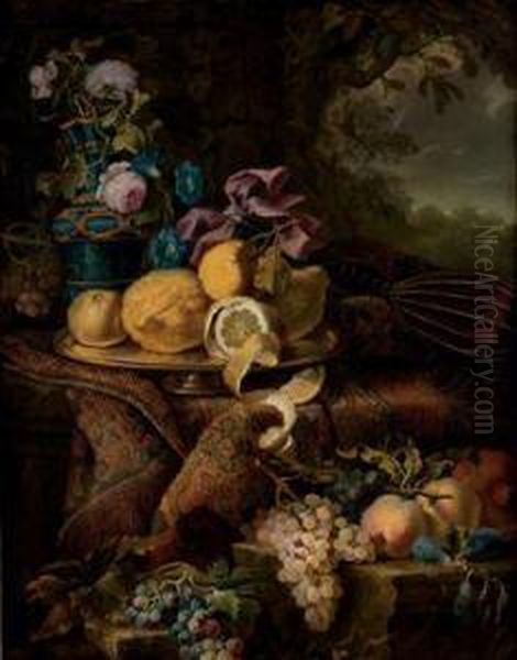 Nature Morte A La Mandoline Oil Painting by Maximillian Pfeiler