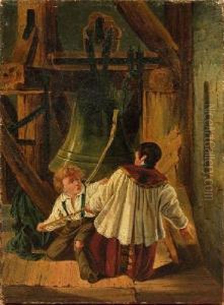 In Breiter Profilierter Stuckleiste Gerahmt Oil Painting by Johann Baptist Pflug