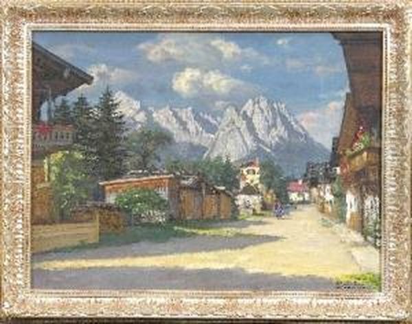 Ladnschaftsmaler Oil Painting by Alois Pfund