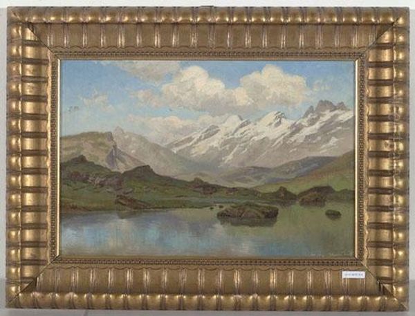 Blauseefrutt. 1890. Oil Painting by Niklaus Pfyffer Von Altishofen-Knorr