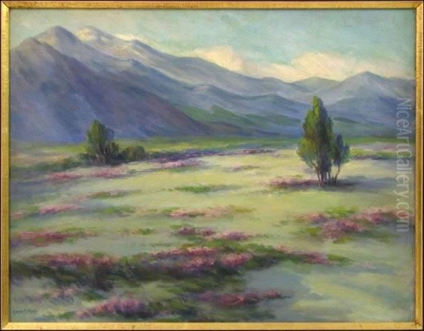 The Lilacs Field B Oil Painting by Adelle Phelps