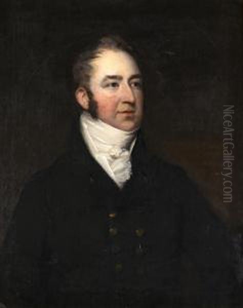 Portrait Of A Gentleman Said To Be Thomas Nias Oil Painting by John Philip