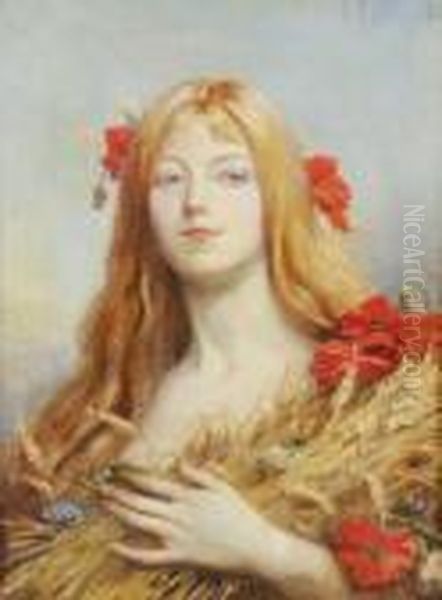 Allegorie De L 'ete Oil Painting by Paul Dominique Philippoteaux