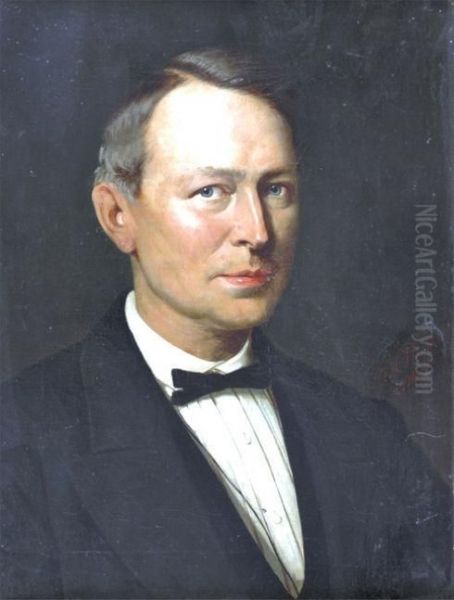 Portrait Of Dion Boucicault, Irish Dramatist And Writer Oil Painting by F.A. Philips