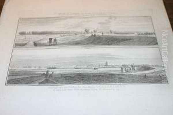 Five Views Of Vlaardingen Oil Painting by J.J. Philips