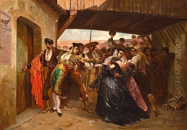 The Wounded Matador Oil Painting by John Phillip