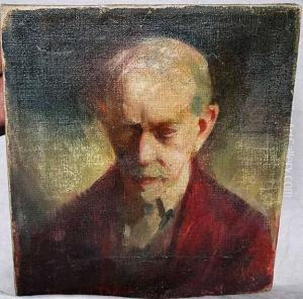 Portrait Of Man Oil Painting by John Campbell Phillips