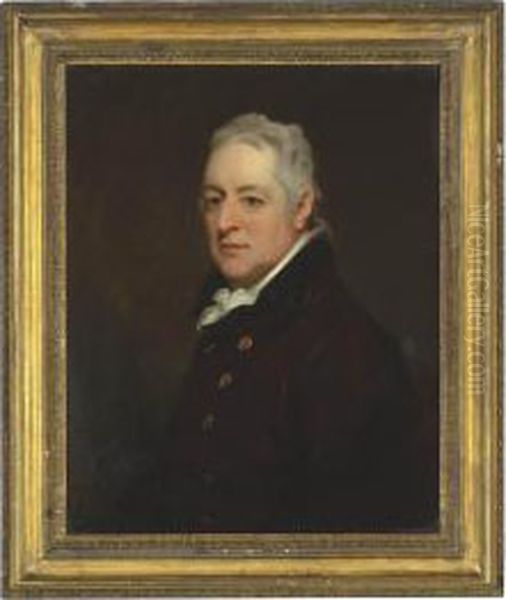 Portrait Of A Gentleman Oil Painting by Thomas Phillips