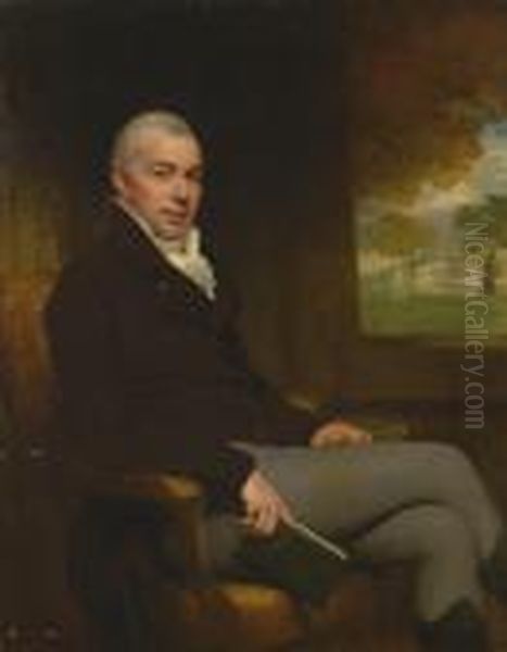 Portrait Of A Gentleman Oil Painting by Thomas Phillips