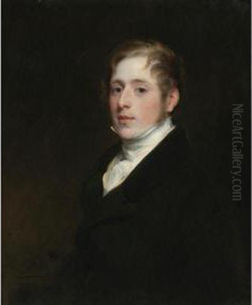 Portrait Of Sir Elliot Roberts Oil Painting by Thomas Phillips