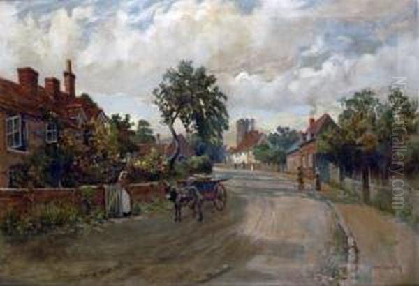 The Milk Cart Oil Painting by George Phoenix