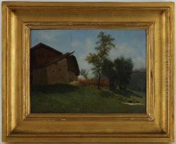 La Ferme Oil Painting by Carlo Piacenza