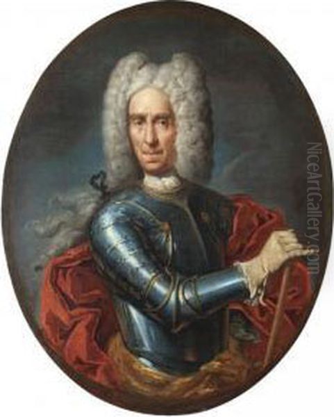 Ritratto Di Eugenio Di Savoia Oil Painting by Dalle, Il Mulinaretto Giovanni Maria Piane