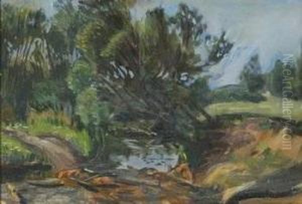 Landscape Oil Painting by Henryk Piatkowski