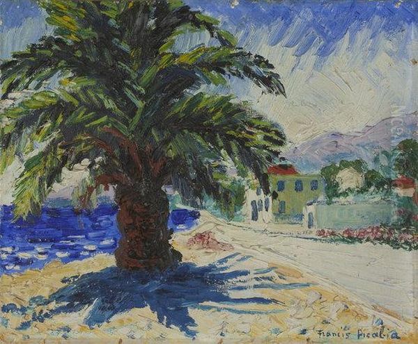 Route Du Golfe Juan Oil Painting by Francis Picabia