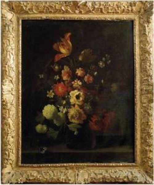 Bouquet De Fleurs Oil Painting by Jean Picart