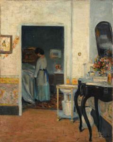 Escena De Interior Oil Painting by Ramon Pichot Gironès