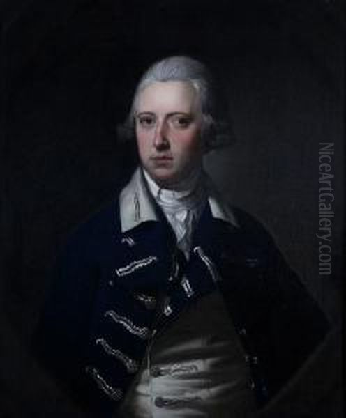 Half Length Portrait Of Mr Norrey Of Speke Oil Painting by Henry Pickering