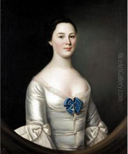 Portrait Of A Lady Oil Painting by Henry Pickering