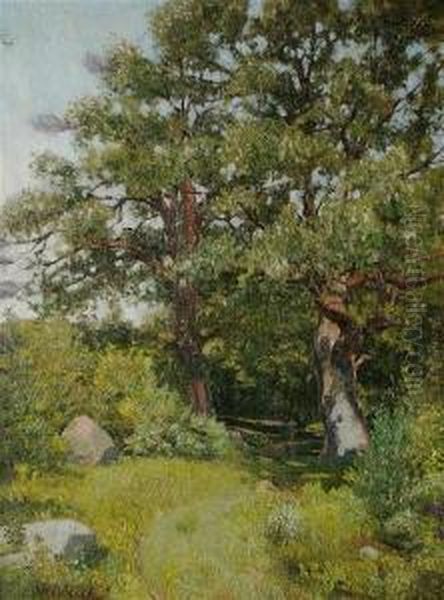 Summer Meadow Oil Painting by George W. Picknell