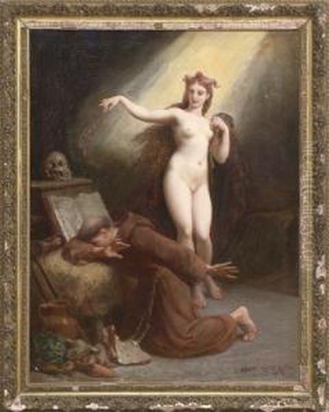 The Temptation Of Saint Anthony Oil Painting by Henri Pierre Picou