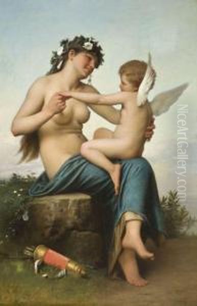 Venus Et Cupidon Oil Painting by Henri Pierre Picou