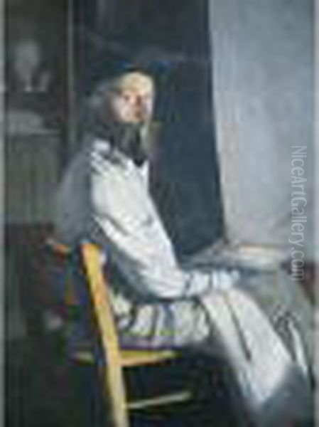 Autoportrait Oil Painting by Gustave Rene Pierre