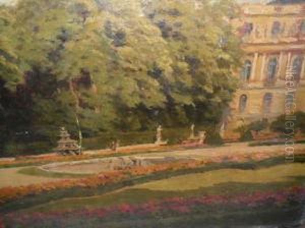 Vue Du Jardin Du Luxembourg Oil Painting by Alden Pierson