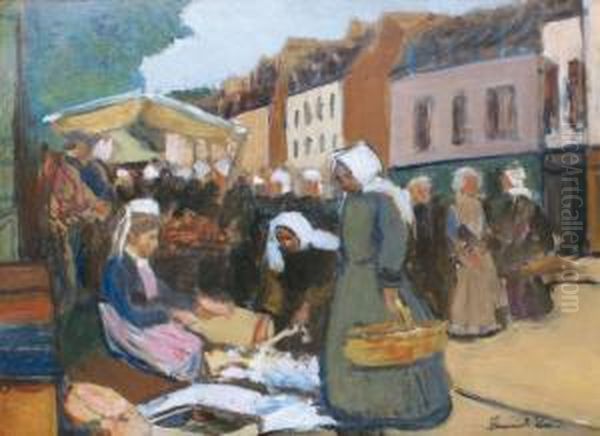 Marche En Bretagne Oil Painting by Fernand Piet