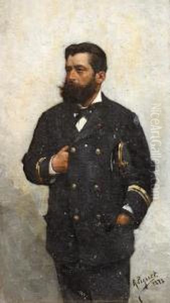 Officier De Marine Oil Painting by Rodolphe Piguet