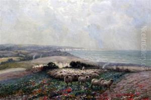 Studland Bay, Dorset Oil Painting by Sidney Pike