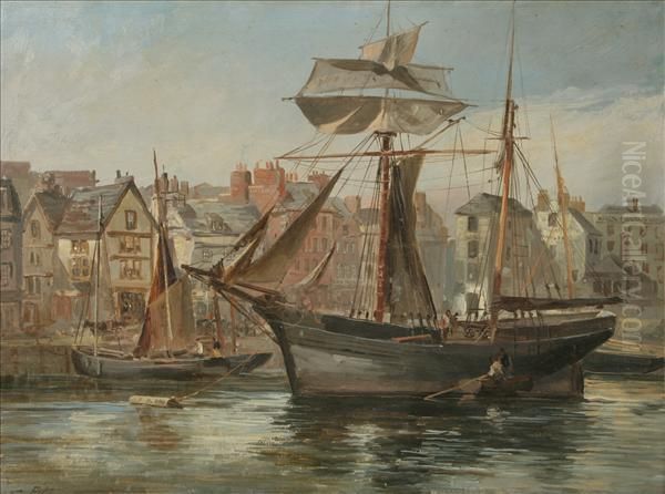 Plymouthbarbican Oil Painting by William Henry Pike