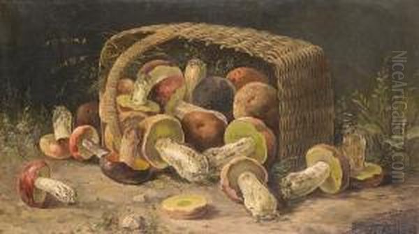 The Mushroom Harvest by Porfiri Egorovich Pilaev