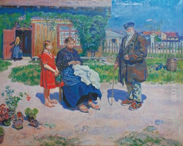 Scena Rodzajowa Oil Painting by Gustaw Pillati