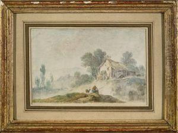 Pastorale Oil Painting by Jean-Baptiste Pillement