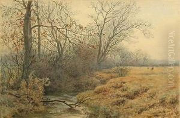 Winter Oil Painting by Wilmot Clifford Pilsbury